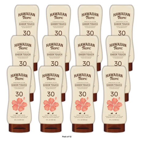 Hawaiian Tropic Sheer Touch Ultra Radiance Lotion Sunscreen - SPF 30 - 8 fl Oz (Pack of 12)