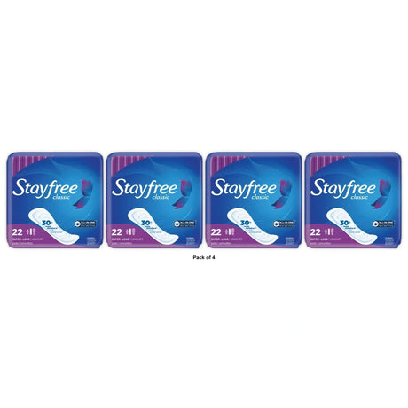 STAYFREE Classic Pads Super Long without Wings (Pack of 4)