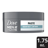Dove Sculpting Hair Paste Pomade Textured Look Medium Hold Matte Finish for Men 1.75 oz (Pack of 12)