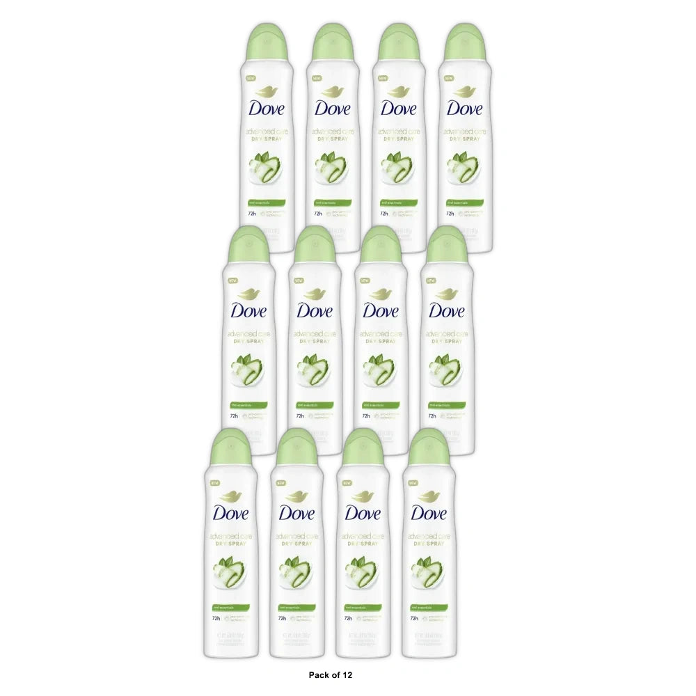 Dove Beauty Advanced Care Cool Essentials 72-Hour Women's Antiperspirant &amp; Deodo 3.8 oz (Pack of 12)