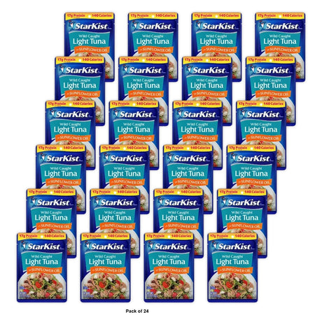 StarKist Chunk Light Tuna in Sunflower Oil Pouch - 2.6 Oz (Pack of 24)