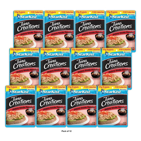 StarKist Tuna Creations Hickory Smoked 17g Protein Pouch 2.6 OZ (Pack of 12)