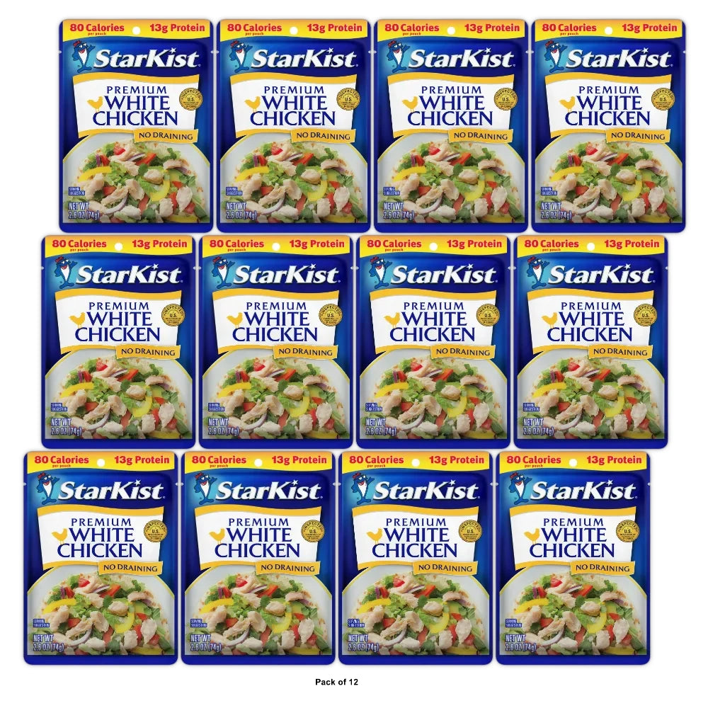 Starkist Premium White Chicken - 2.6 OZ (Pack of 12)