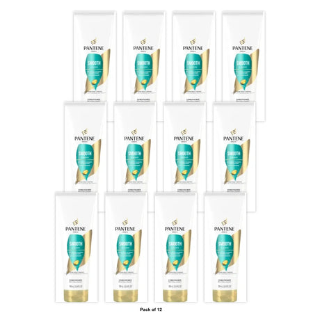 Pantene Pro-V Smooth & Sleek Conditioner 10.4 fl Oz (Pack of 12)