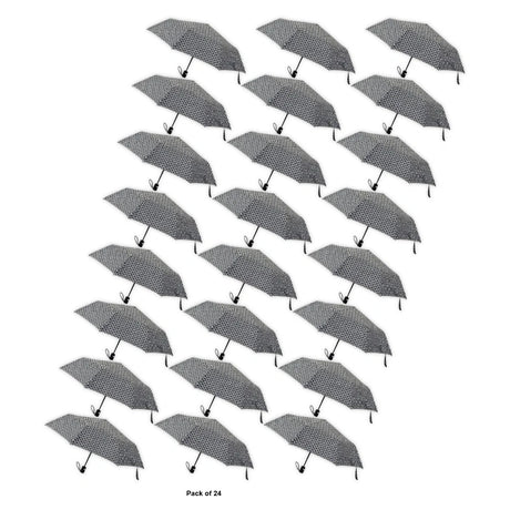 6 pack - The Weather Staion Compact Rain Umbrella, 42in, Single Person, Automatic Open (Pack of 24)