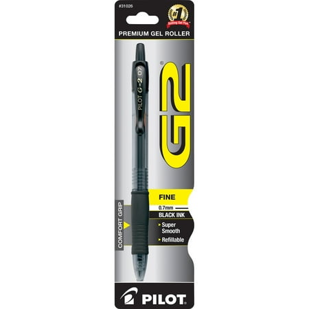 Pilot G2 Retractable Gel Ink Rollerball Pens Black (Pack of 144)