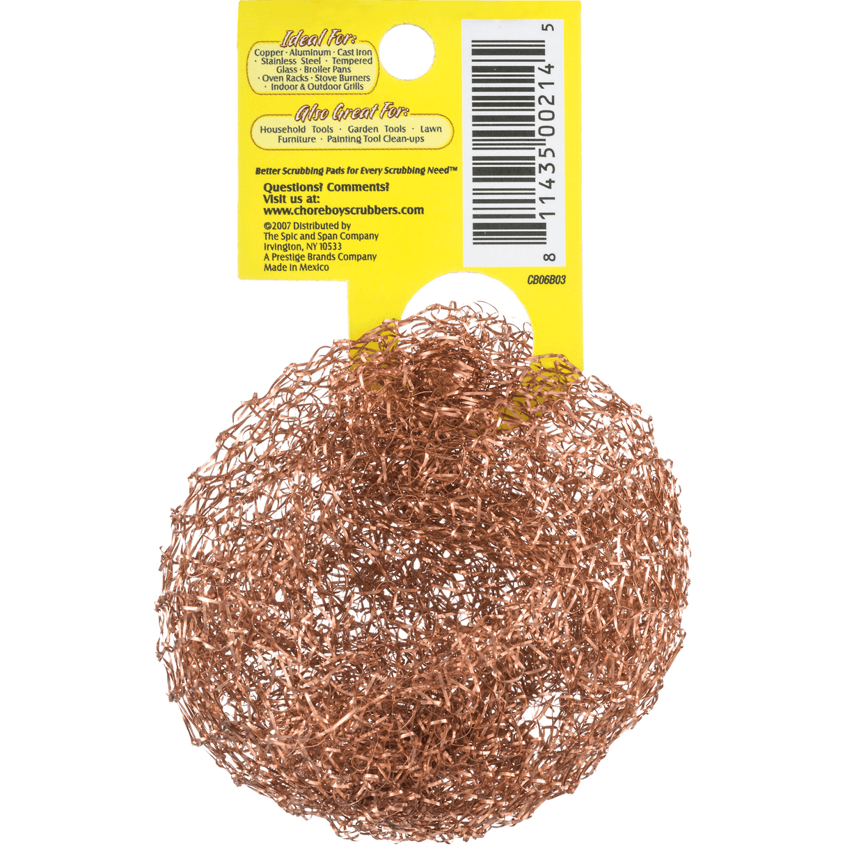Chore Boy Ultimate Copper Scrubber Scouring Pad, Pure Copper (Pack of 216)