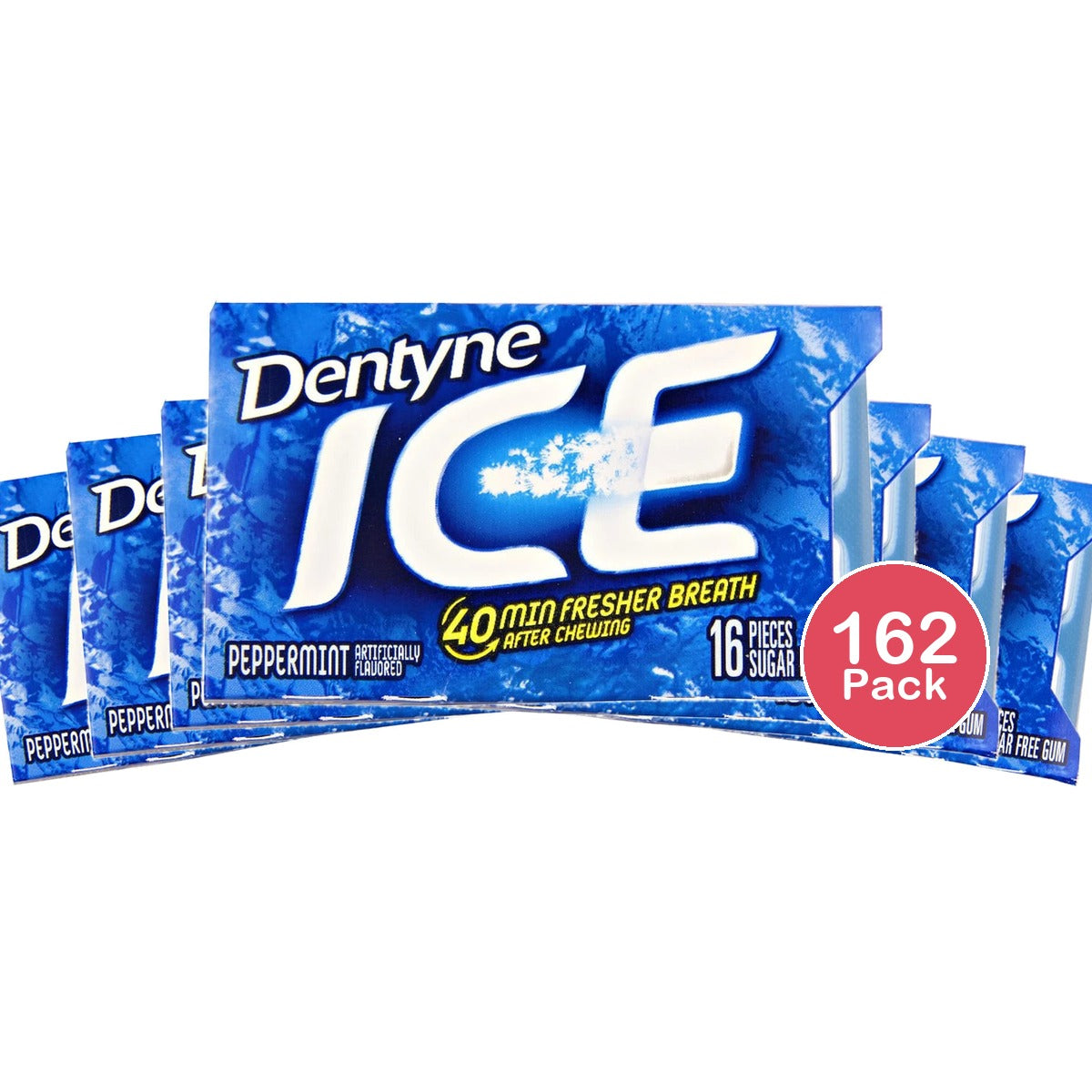 Dentyne Peppermint Ice Gum - Pack of 9 - 16 Piece (Pack of 162)
