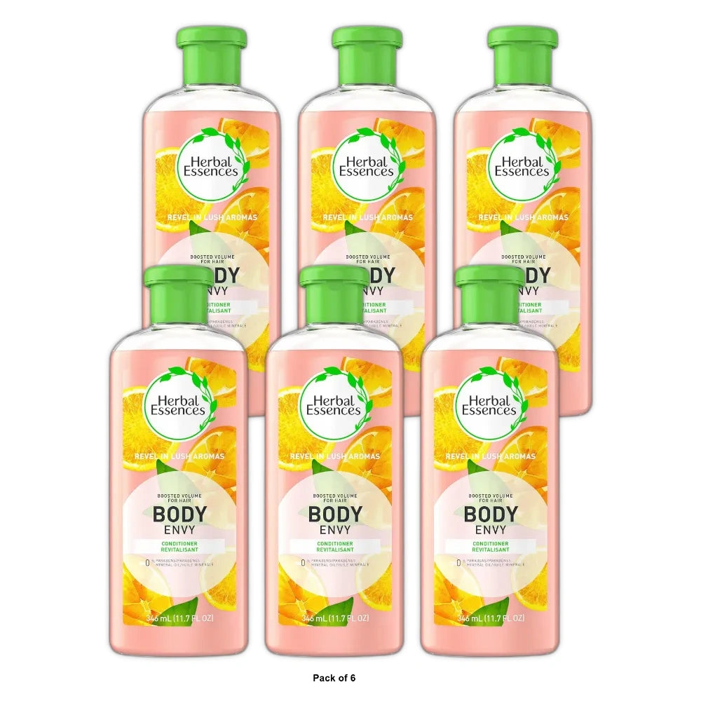 Herbl Essences Body Envy Conditioner Boosted Volume for Hair 11.7 fl oz(Pack of 6)