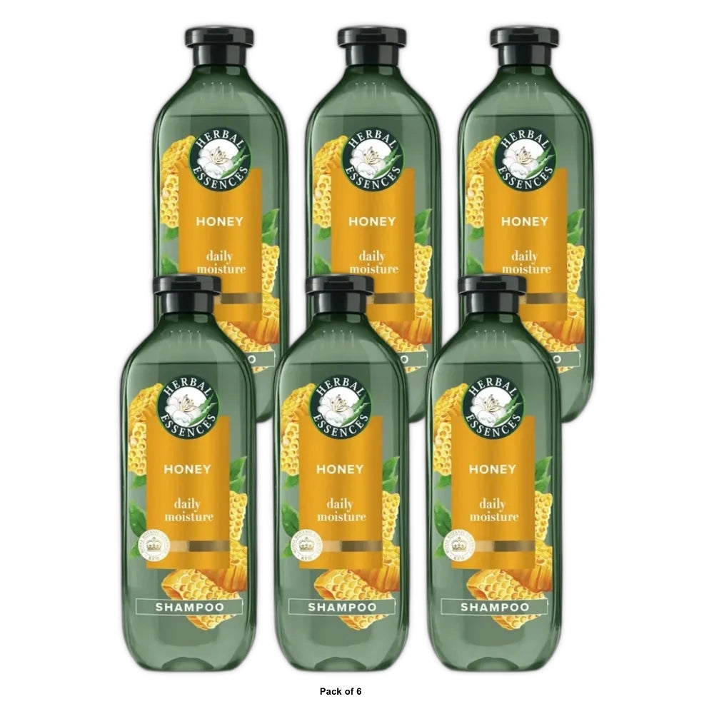 Herbal Essences Honey Sulfate Free Moisturizing Shampoo, For Dry Hair - 13.5 fl oz (Pack of 6)
