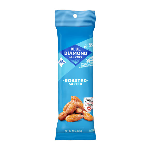 Blue Diamond Roasted Salted Almonds 1 Lb (Pack of 144)