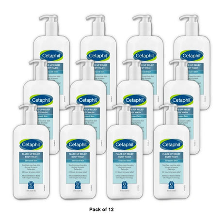 Cetaphil Flare-Up Relief Colloidal Oatmeal Body Wash - 20 fl Oz (Pack of 12)