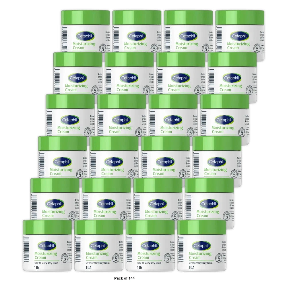Cetaphil Moisturizing Cream Travel Size for Dry to Very Dry Sensitive Skin 1 Oz (Pack of 144)