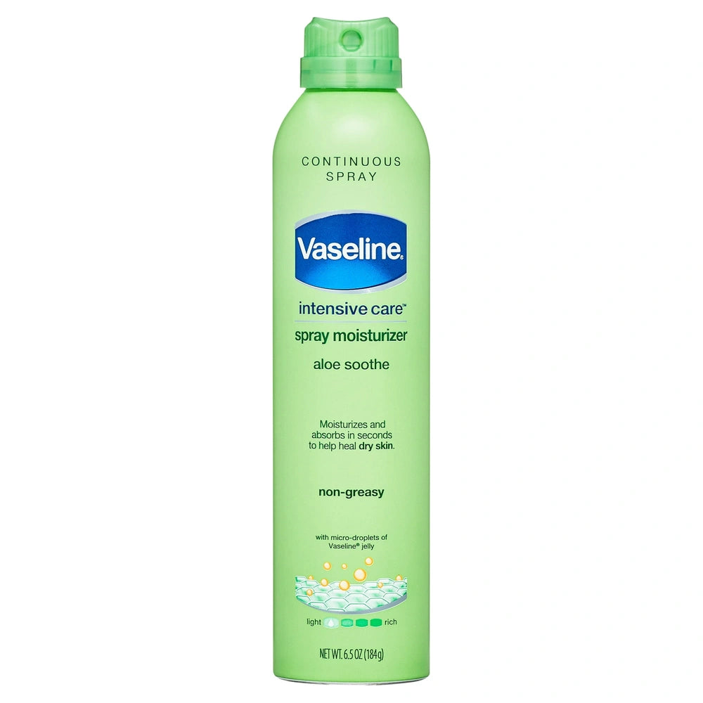 Vaseline Intensive Care Spray Lotion Aloe Soothe 6.5 oz (Pack of 6)