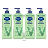 Vaseline Intensive Care Moisturizing Ceramide Body Lotion with Aloe Vera Soothin 20 oz(Pack of 4)