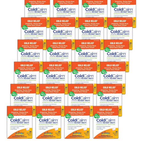 Boiron ColdCalm Tablet Relief of Common Cold Symptoms Sneezing, Runny Nose, Sore Throat, 60 Tablets (Pack of 60)