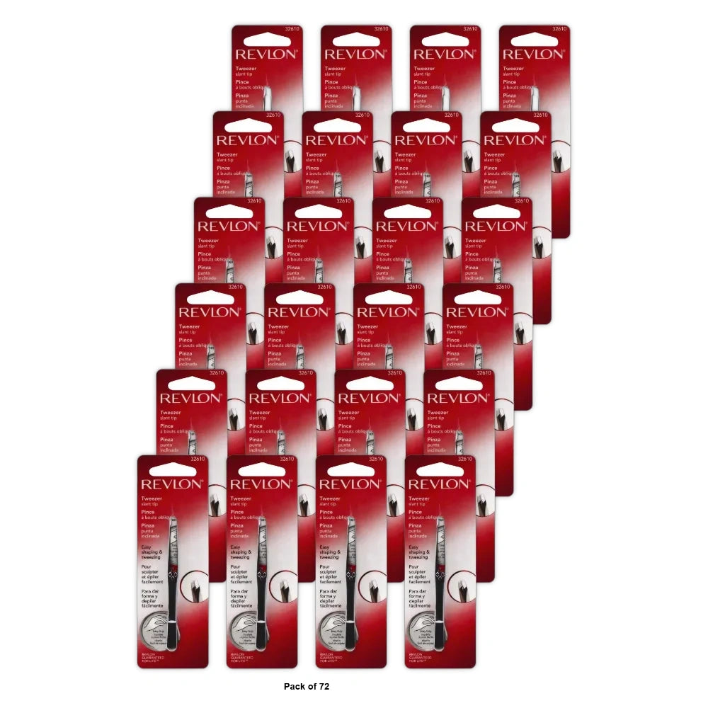 Revlon 32610 Slant Tip Tweezer (Pack of 72)