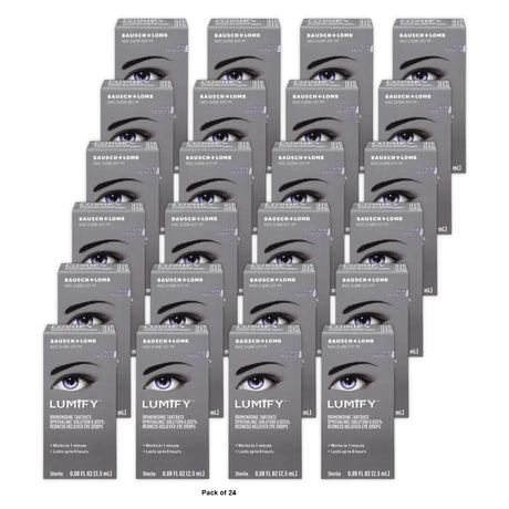 Lumify Eye Drops for Redness Relief - 2.5ml 0.08 fl Oz (Pack of 24)