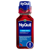 Vicks 44 Nyquil Cold and Flu Relief Liquid, Cherry, 8 fl oz (Pack of 12)