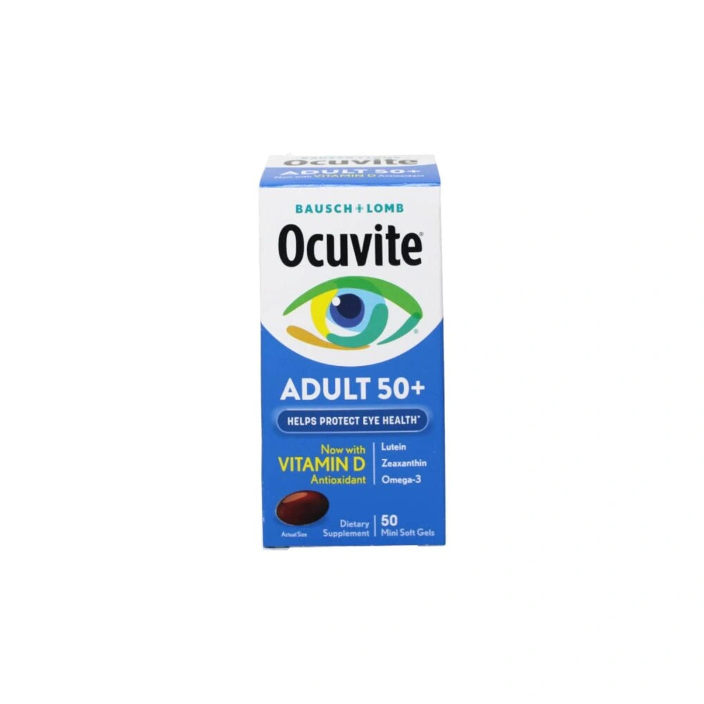 Ocuvite Adult 50 Plus Eye Vitamins & Mineral Supplements Omega 3 Lutein & Zeax (Pack of 24)