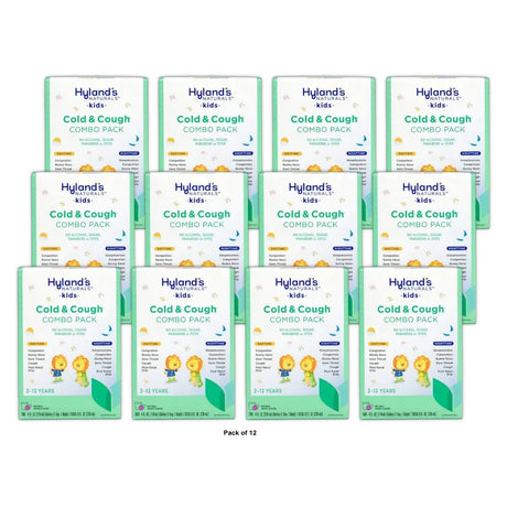 Kids Cold Medicine for Ages 2+ Hyland s 4 Kids Cold n Cough Day and Night Val 4.0 fl oz (Pack of 12)