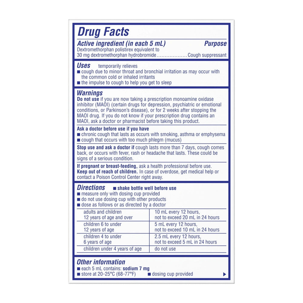 Delsym 12 Hr Cough Relief Liquid - Dextromethorphan - Grape - 3 fl oz (Pack of 12)