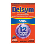 Delsym 12 Hr Cough Relief Liquid - Dextromethorphan - Grape - 3 fl oz (Pack of 12)