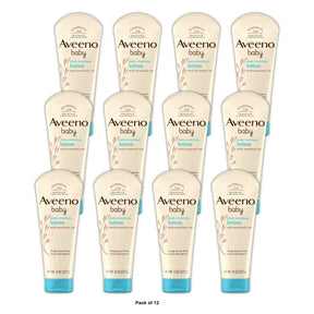 Aveeno Baby Daily Moisture Body Lotion for Baby and Toddler with Nourishing Oatm 8Oz (Pack of 12)