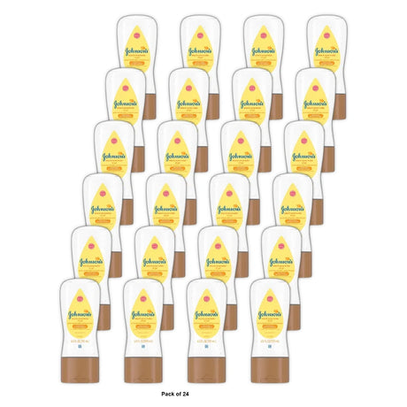 Johnson's Baby Oil Gel Enriched with Shea and Cocoa Butter, Great for Baby Massa 6.5 fl Oz(Pack of 24)