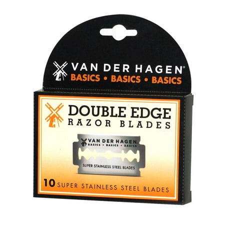 Van Der Hagen Double Edge Razor Blades 10 Count (Pack of 24)