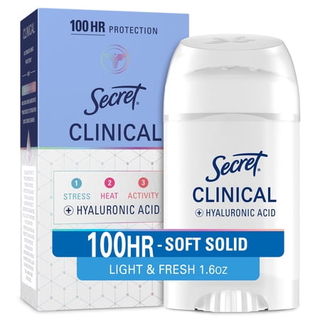 Secret Clinical Strength Light and Fresh Soft Solid Antiperspirant & Deodorant - (Pack of 12)