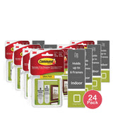 3M Command Picture Hanging Strips Small And Medium 0.8Oz (Pack of 24)