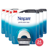 3M Nexcare Gentle Paper Tape Non Irritating 2 Inches by 10 Yrd 9.6Oz (Pack of 24)