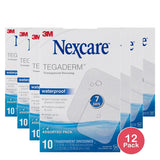 3M Nexcare Tegaderm Transparent Dressing 10 Count (Pack of 12)
