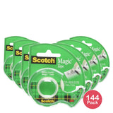 3M Scotch Magic Transparent Tape 0.5in x 450in 1.12Oz (Pack of 144)