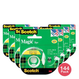 3M Scotch Magic Transparent Tape 0.5in X 800in 1.12Oz (Pack of 144)