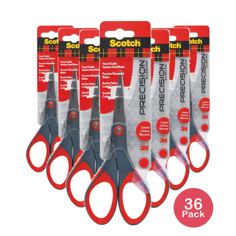3M Scotch Precision Scissors 6 Inch (Pack of 36)