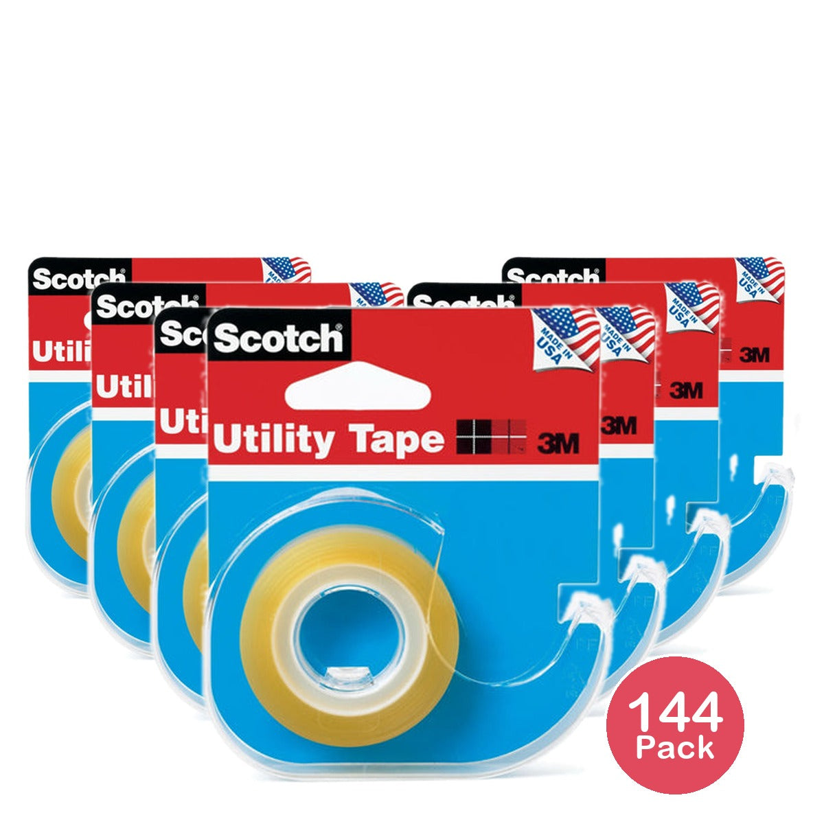 3M ScotchMagic Utility Tape 0.5in x 700in 1.76 Oz (Pack of 144)