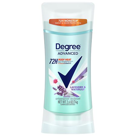 Degree Advanced Women s Antiperspirant Deodorant Stick Lavender & Waterlily 2.6 OZ (Pack of 12)