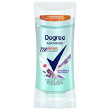 Degree Advanced Women s Antiperspirant Deodorant Stick Lavender & Waterlily 2.6 OZ (Pack of 12)
