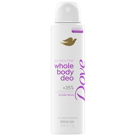 Dove Whole Body Deo Spray Lavender 4 Oz (Pack of 12)