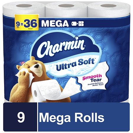Charmin Toilet Paper Mega Rolls - 9.0 ea (Pack of 4)