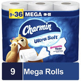 Charmin Toilet Paper Mega Rolls - 9.0 ea (Pack of 4)
