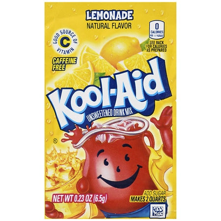Kool-Aid Unsweetened Lemonade Powder 0.23 Oz (Pack of 192)