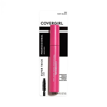 Cover Girl Professional Super Thick Lash Mascara Very Black 0.63oz (Pack of 72)