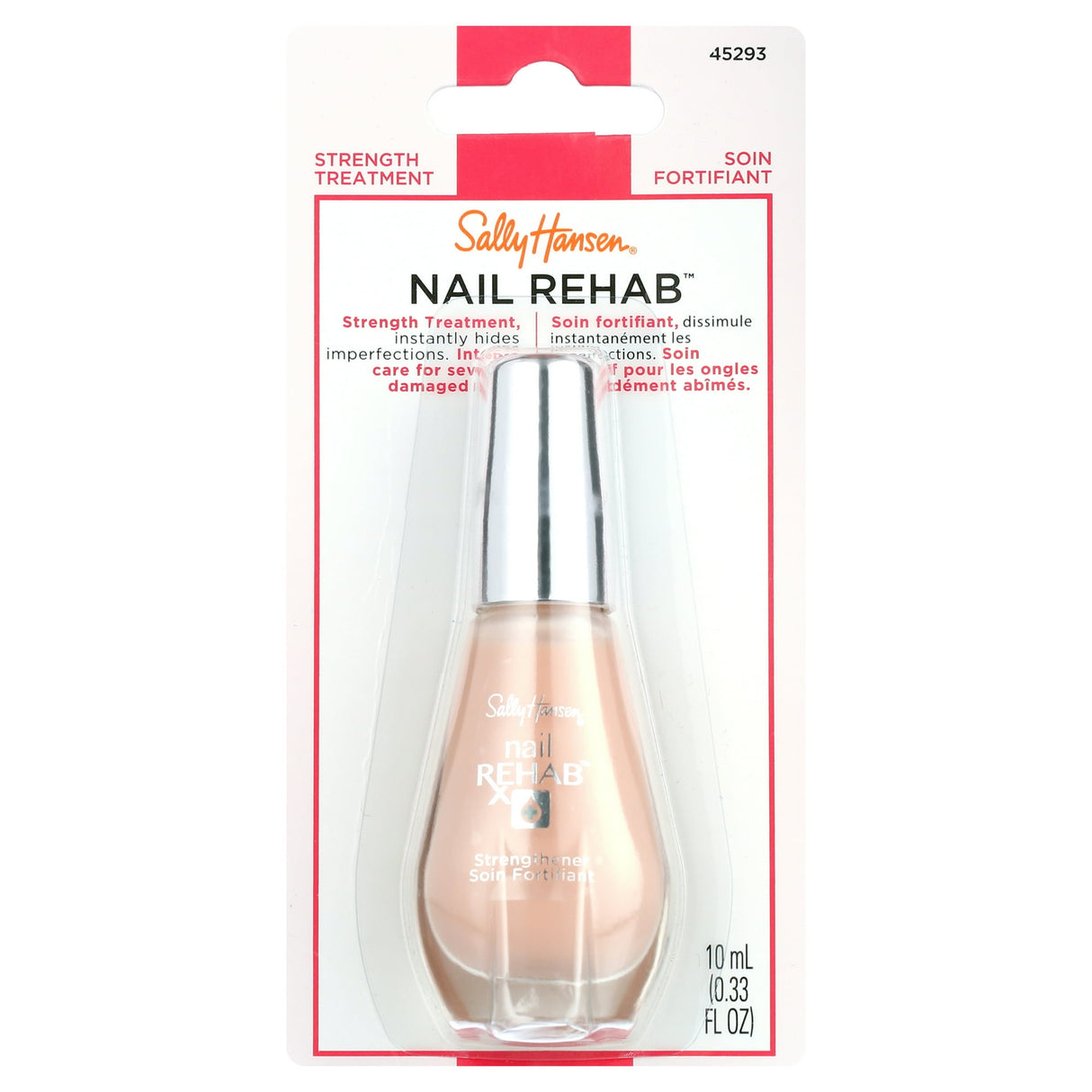 Sally Hansen Nail Treatment - 45293 Nail Rehab Strengthener - 0.33 fl oz (Pack of 48)