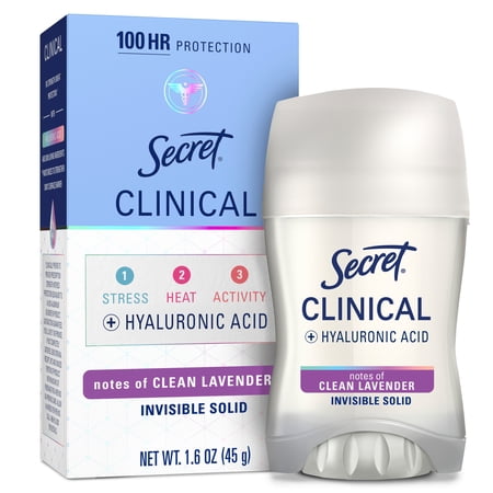 Secret Clinical Strength Invisible Solid Antiperspirant and Deodorant for Women (Pack of 12)
