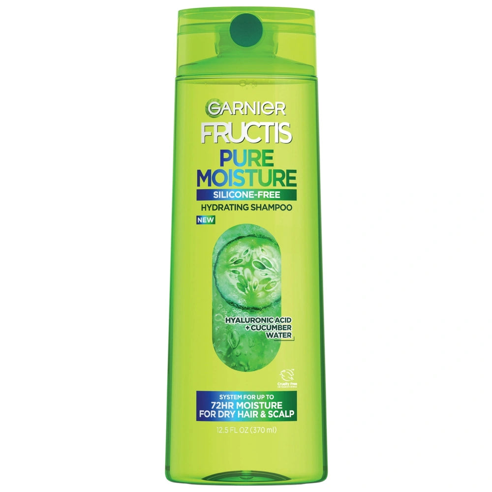 Garnier Fructis Pure Moisturizing Hydrating Shampoo with Hyaluronic Acid Dry Ha 12.5 fl oz(Pack of 6)