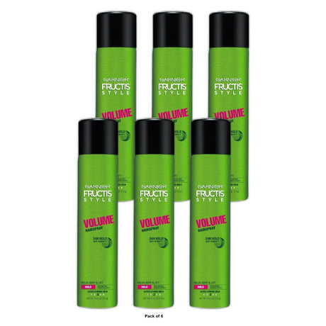 Garnier Fructis Style Volume Anti-Humidity Hairspray Extra Strong Hold 8.25 oz (Pack of 6)