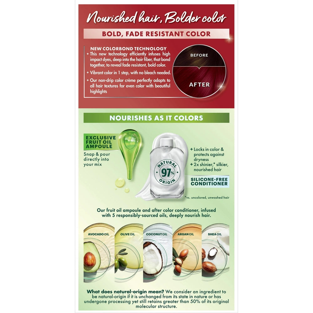 Garnier Nutrisse Ultra Color Nourishing Color Creme - R2 Medium Intense Auburn (Pack of 12)